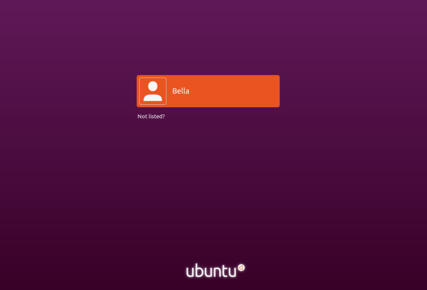 Login Screen Linux