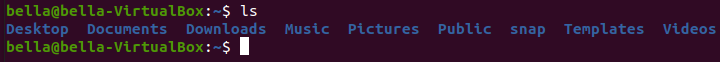 Example of Linux command ls